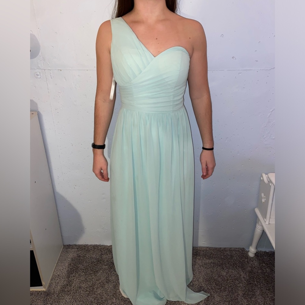 Bill Levkoff Mint Green Bridesmaid Dress